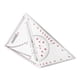 thumbnail image 3 of 2 piezas Regla triangular Transportador de ángulos cuadrados Transportador Regla de medición triangular Regla matemática para ingeniero Profesor, 3 of 9