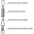 thumbnail image 3 of Chaise Suspendue en Forme d'Œuf avec Ressort, Chaise Suspendue avec Ressort, Capacité de Charge jusqu'à 250kg, 3 of 5