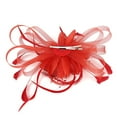 thumbnail image 4 of IDALL Fascinators Hats 1920S Headpiece for Women Hats For Women Fascinators Womens Flower Hat For Tea Party Cocktail Ball Wedding Church Tea Party Hats for Women Black Veil Red 1 One Size, 4 of 8