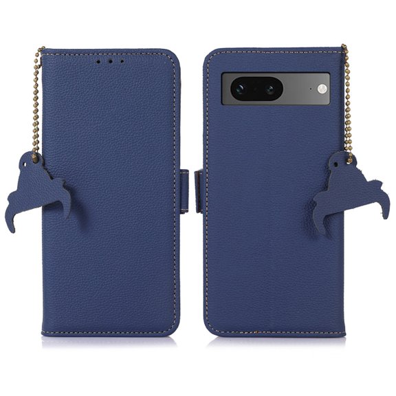 Nalacover Cute Wallet Case for Google Pixel 7, Card Slots Cash Holder Premium Faux PU Leather Flip Folio Cover with Magnetic Clasp RFID Blocking Kickstand Anti-Scratches Protective Case,Darkblue
