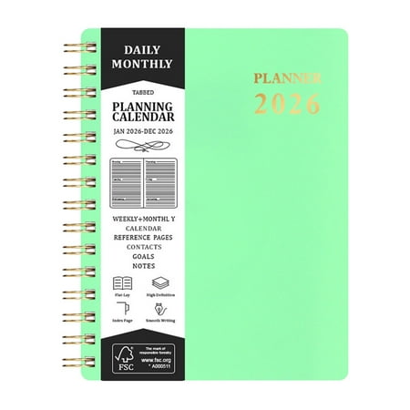 BinKFF 2026 Budget Planner - Monthly Budget Book from JAN 2026 - DEC 2026, Bill Organizer with 12-Pockets, Expense Tracker Notebook A5 Size (8.5" x 6"), Finance Planner