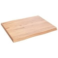thumbnail image 2 of vidaXL Table Top Light Brown 60x50x(2-4) cm Treated Solid Wood Live Edge, 2 of 5
