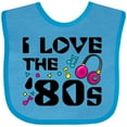 thumbnail image 3 of Inktastic I Love the '80s-musical Notes Boys or Girls Baby Bib, 3 of 4