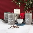 thumbnail image 3 of GUOOL 1200ml Sugar Tea Coffee Canisters Set Airtight Kitchen Food Storage Jars Bottles Matte Gray, 3 of 9
