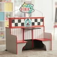 Melissa & Doug DoubleSided Wooden Star Diner Restaurant Play Space