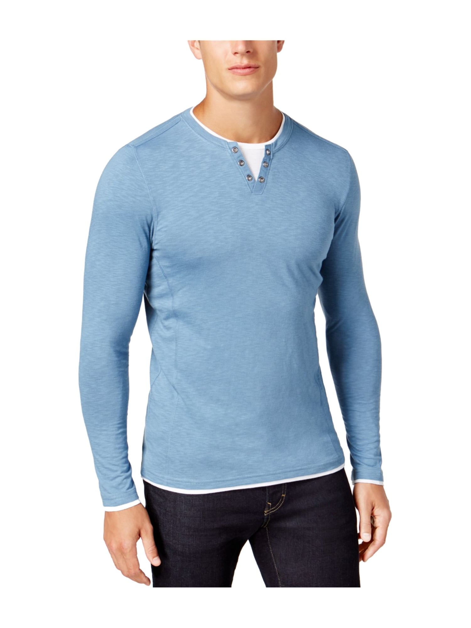 Mens Layered Henley Shirt