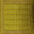 thumbnail image 1 of Ahgly Company Indoor Square Oriental Yellow Industrial Area Rugs, 5' Square, 1 of 4