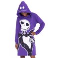 thumbnail image 6 of Nightmare Before Christmas Halloween Cosplay Hoodie Dress with Long Sleeves, Sizes 4-12, 6 of 11