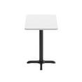 thumbnail image 6 of Flash Furniture 24'' x 30'' White Rectangular Laminate Table Top with Black 22 x 22 "X" Style Table Height Base, 6 of 8