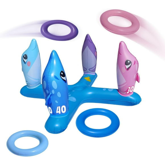 Jeu de lancer d'anneaux de dauphin gonflable Splash Buddies
