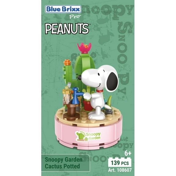 Bluebrixx Snoopy Garden Cactus Potted Set 108607