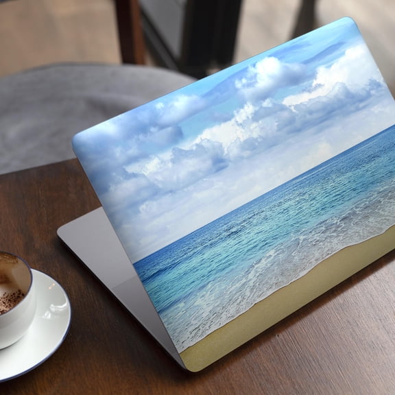 DesignSkinz Calm Blue Sky and Sea Shore Full-Body Skin Decal Wrap Cover for MacBook 12" Retina (A1534)