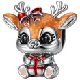 thumbnail image 1 of Charm Reno navidad CharmXmasDeer01 1Pza Plata S925 Chapa Charm Separador Venado Varios/Plata., 1 of 3
