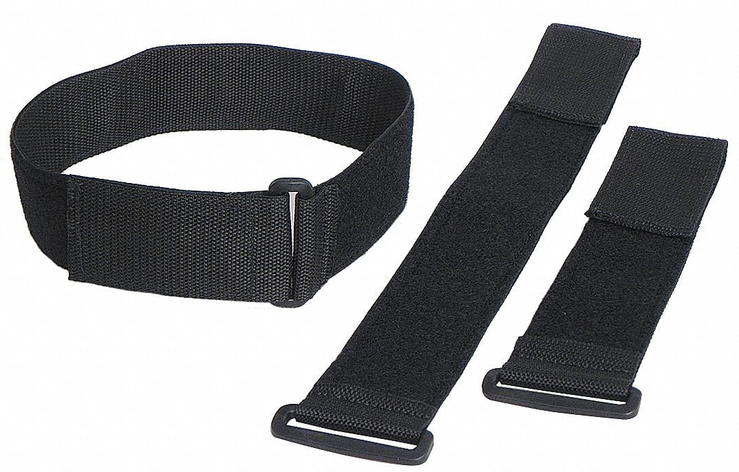 Fastenation Reclosable Cinch Straps,Black,PK10 2X36KWVS