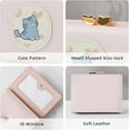 thumbnail image 3 of Wallet Women, Small Cute Cat Trifold Wallets Woman, Ladies Wallet with Heart Shaped Kiss-lock Coin Purse Pouch with ID Window for Card Cash Change, 3 of 8