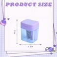 thumbnail image 2 of CCOCC 4Pcs Pencil Sharpener Manual,Manual Model Pencil Sharpener with Cover,Single Hole Flip Lid Bucket Design Pencil Sharpener,Mix, 2 of 7