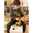 thumbnail image 4 of Lanbubble Toddler Boys 2-Piece Outfit 3D Print Long Sleeve Sweatshirt Hoodie and Jogger Pants Set for Ages 2-6T, Casual Matching Clothes, 4 of 8