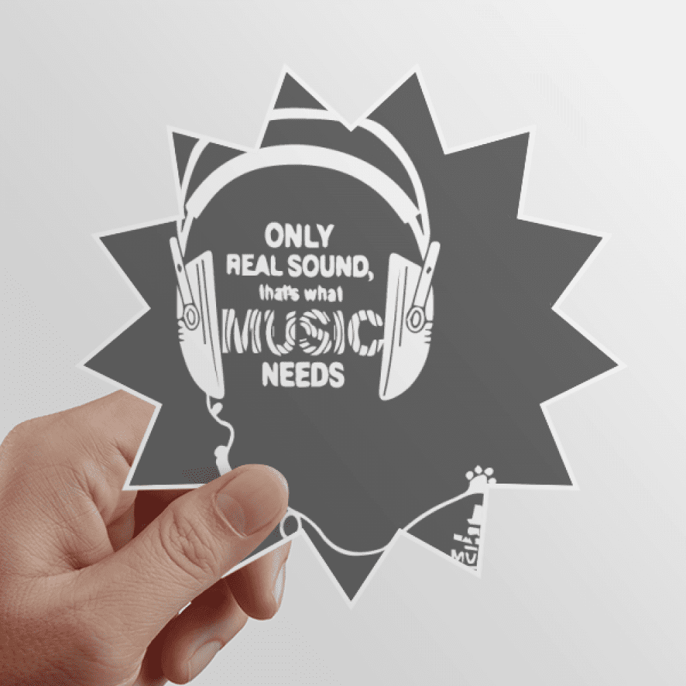 music earph song sound words sun vinyl sticker luggage graffiti flower