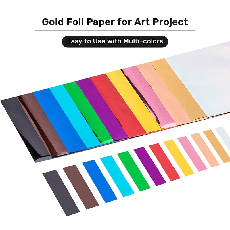 A4 Hot Stamping Foil Paper Transfer Foil Paper Elegance Laser Printer Craft Paper Mixed Color 28.5x21.1cm 60sheets/bag for DIY