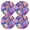 Purple, variant on Ryvnso Conch Seashells Round Plate Mats Dining Table Placemat Set of 4 for Holiday Decoration