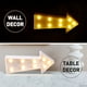 thumbnail image 4 of EeaseMX Luz de noche con forma de flecha, luz LED de flecha para pasillo, luz de noche de plástico, luz LED para habitación, luz de flecha, 4 of 7