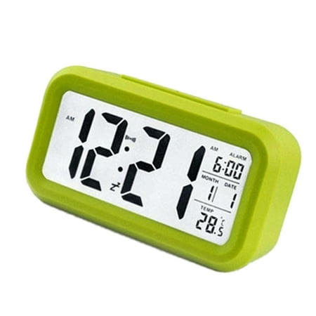 TureClos Electric Desktop Clock Alarm Digital Big LED Screen Calendar Clock