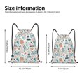thumbnail image 2 of Saiise Eiffel Tower Pattern Sports Drawstring Backpack - String Swim Gym Bag with Wet Proof Pocket for Women&Men-Medium, 2 of 6