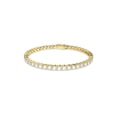 thumbnail image 1 of Pulsera de tenis Swarovski Matrix con piedras transparentes en tono dorado, 1 of 4