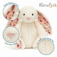 thumbnail image 5 of Kiewfjdk Easter Bunny Plush Toys Blossom Cream, 12" Soft Plush Bunny Stuffed Animal with Floppy Ears, Easter Decorations & Basket Stuffers, Long Ear Stuffed Rabbit Toys for Kids, Boys, Girls Age 3+, 5 of 9