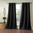 thumbnail image 3 of 2-Pack Ashmury 38 In. W X 84 In. L Polyester Window Panel In Chocolate, 3 of 5