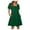 Green, variant on Timegard Dresses for Women Drop Shoulder Square Neck Puff Short Sleeve Loose Comfy Casual Dress Fashion