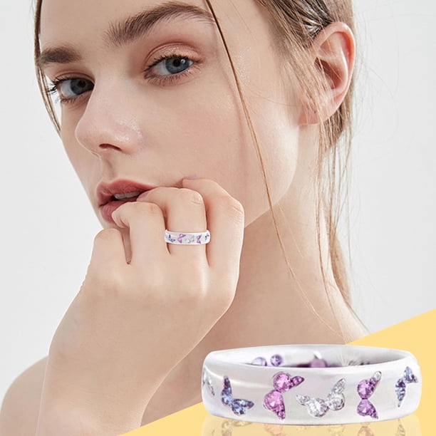 Anillo de mariposa a la moda para mujer, anillo creativo a la moda, joyería Wmkox8yi sjalhkljlk2979