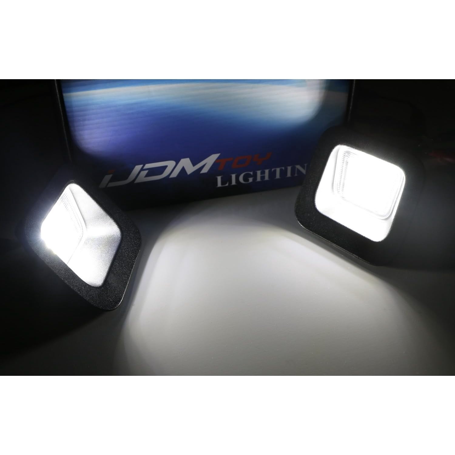 Xenon White White OEM-Fit 3W Full License Plate Light Kit For 2003-18 Dodge RAM 1500 2500 3500, Powered by 18-SMD LED