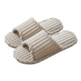 thumbnail image 3 of Fmbrln Womens Mens Winter Slippers Open Toe Fuzzy House Slippers Soft Comfy Home Bedroom Slippers Indoor Outdoor Slippers, 3 of 5