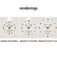 Wall Clock Modern Large DIY 3D Silent - Frameless Round Clock for ...