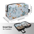 thumbnail image 4 of Goofa Sea Turtle Printed Toiletry Bag with Handle,Large Capacity Travel Makeup Cosmetic Bag for Women, Carry on Airport Airline Compliant Bag, 4 of 9