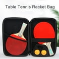 thumbnail image 3 of Table Tennis Racket Cover For ping Pong Paddle Carrying Case Bat Blade Storage Bag blue, 3 of 5