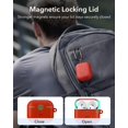 thumbnail image 4 of Funda para AirPods 4 ESR con protección total contra caídas y mosquetón rojo, 4 of 8