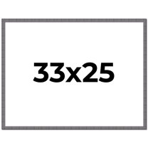 33x25 Frame Blue Kingsley Pewter Solid Wood Picture Frame Width 0.75 Inches |Interior Depth 0.5