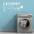 thumbnail image 3 of Laundry Sorting Out Life One Load at a Time Vinyl Lettering Wall Decal Sticker Laundry Room Decals Quotes - Size: 12.5"H x 30"L - Color:  White, 3 of 6