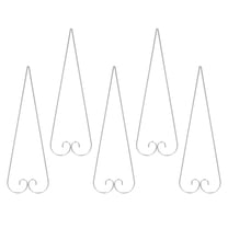 HOOWIFFY 10pcs Metal Shepherd Hooks Garden Flag Holder Stand Outdoor Stake Hooks For Flower Basket Plant Stand Hanger