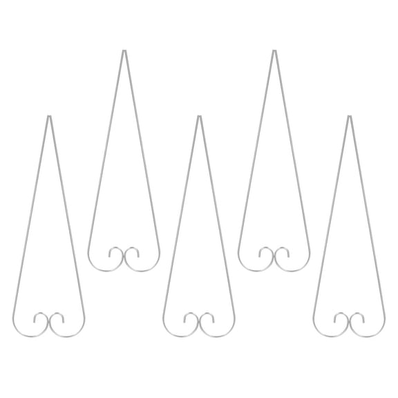 HOOWIFFY 10pcs Metal Shepherd Hooks Garden Flag Holder Stand Outdoor Stake Hooks For Flower Basket Plant Stand Hanger