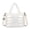 White, variant on Stylago Quilted Puffy Tote Bag for Winter Women Shopping Shoulder Purses Zipper Closure Crossbody Bags with Detachable Strap Purple
