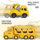 thumbnail image 4 of Juguetes de piscina, juguetes para bebés, juguetes para niños pequeños, simulación de modelo de coche, luces y música, vehículo de transporte, vehículo de ingeniería, contenedor, coche, vacaciones, ju, 4 of 9