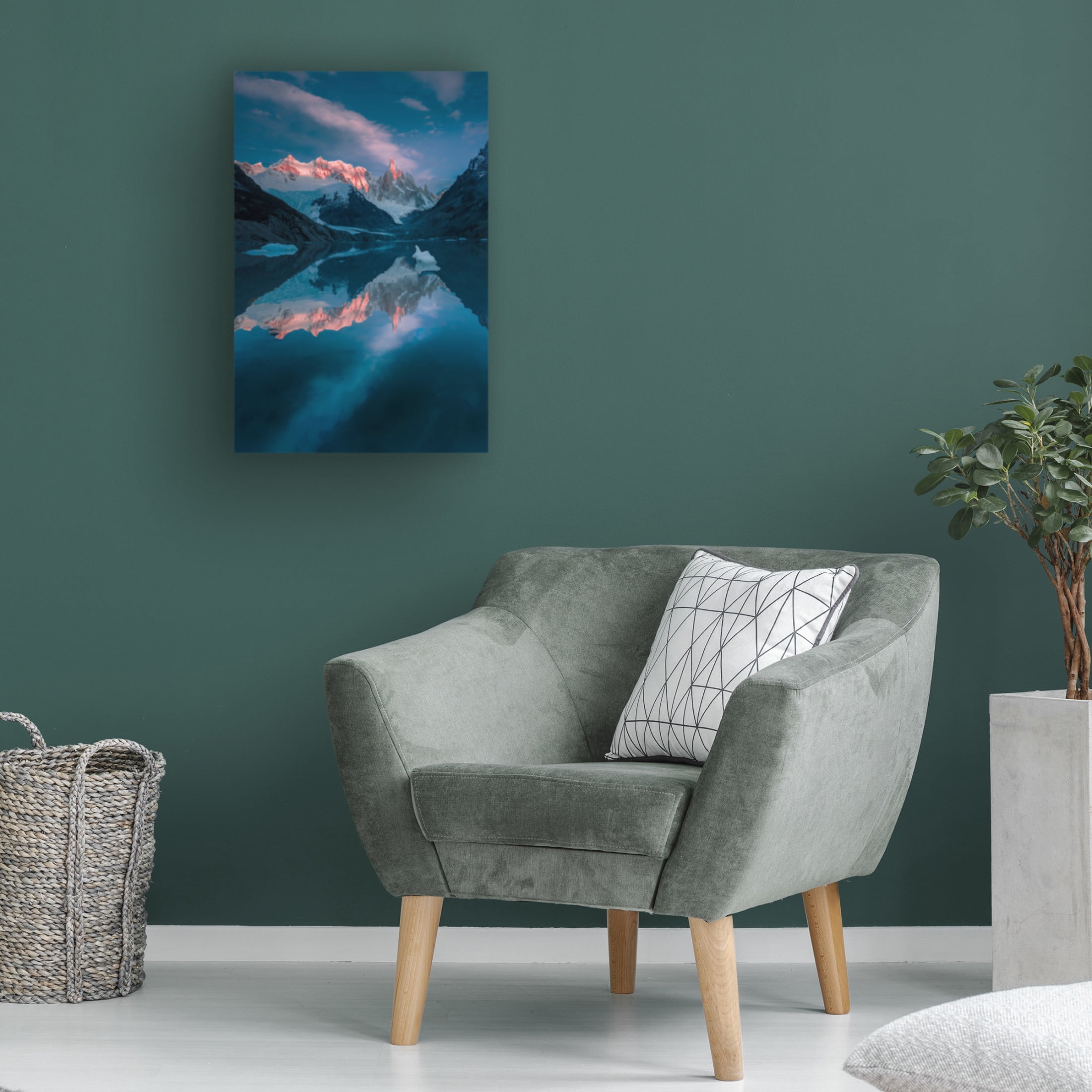 Trademark Fine Art Gu and Hongchao Illuminated Peaks Canvas Wall Art