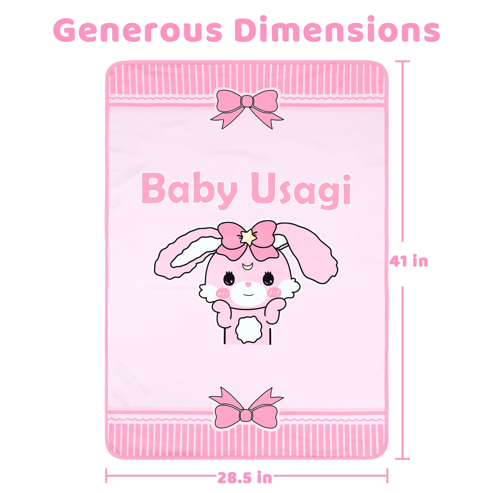 LittleForBig Washable Reusable Waterproof Absorbent Adult Printed Change Pads Bed Pads Pee Pads - Baby Usagi Changing Mat