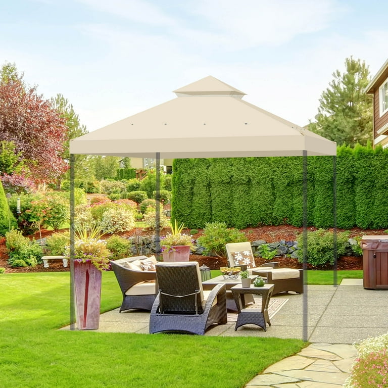 Yescom Backyard Double-Tier Canopy Top Replacement for 10x10