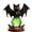 Black, variant on Black Cat LED Crystal Ball Lamp Halloween Decorations Green Crystal Globe Night Light Gothic Resin Figurine for Dining Table Fireplace Mantel Vintage Fall Home Party Decorations