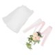 thumbnail image 1 of Flor Para Silla De Boda, Crea Simulación De Ambiente Hermosa Decoración De Pasillo De Boda Para Fiesta ANGGREK Rosa claro, 1 of 8