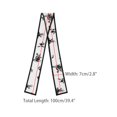 thumbnail image 3 of INSPIRE CHIC Women's Lace Embroidery Mesh Scarves Skinny Long Headscarf Neckerchief White Flower-1 100x7cm/39.4x2.6 inches(LxW), 3 of 6